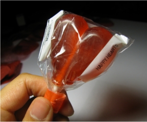 heart lollipop