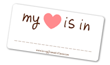 my heart is in sticker