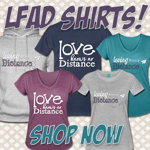 Long distance relationship t-shirts