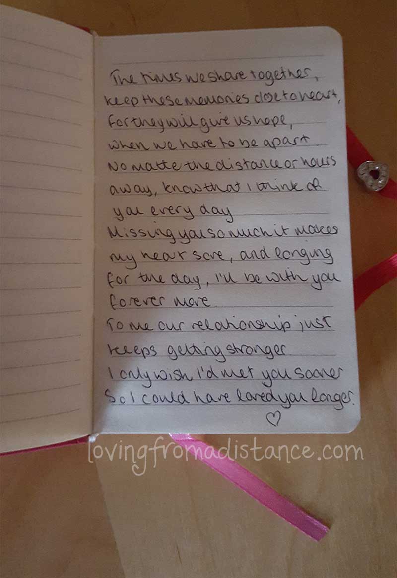 long distance relationship love poem